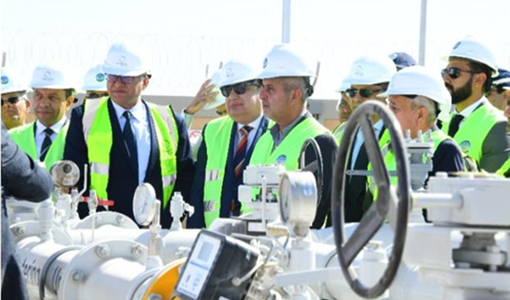 افتتاح محطة تزويد الغاز الطبيعي بمنطقة القسطل الصناعية