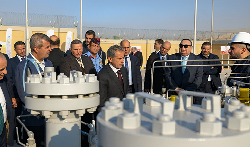 افتتاح محطة تزويد الغاز الطبيعي بمنطقة الهاشمية